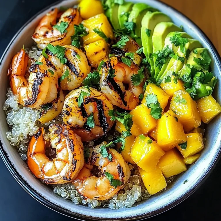 Shrimp Avocado Mango Bowls