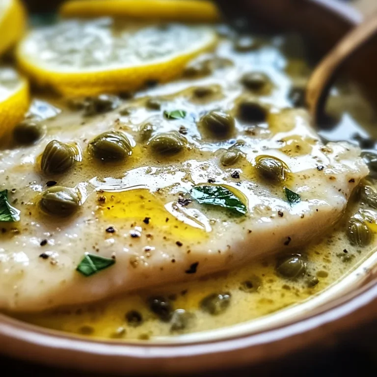 Simple Lemon Caper Sauce