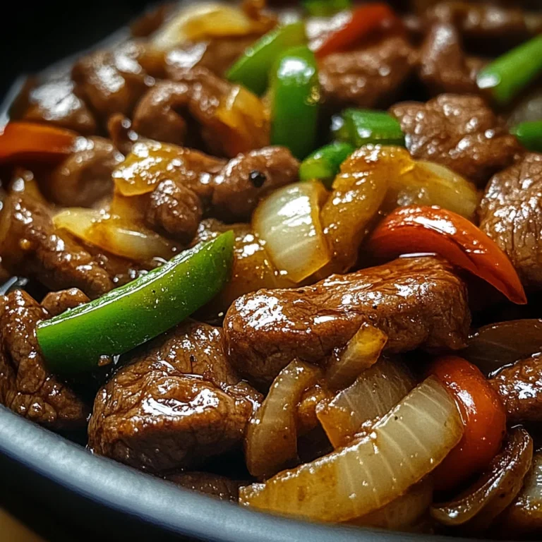Sizzling Chinese Pepper Steak with Onions