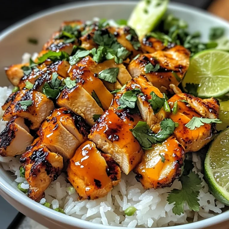 Spicy Maple Chicken with Coconut Rice
