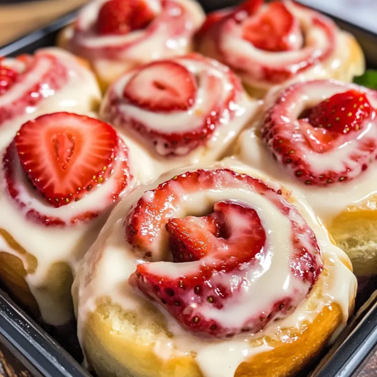 Strawberry Cheesecake Cinnabon Rolls Recipe