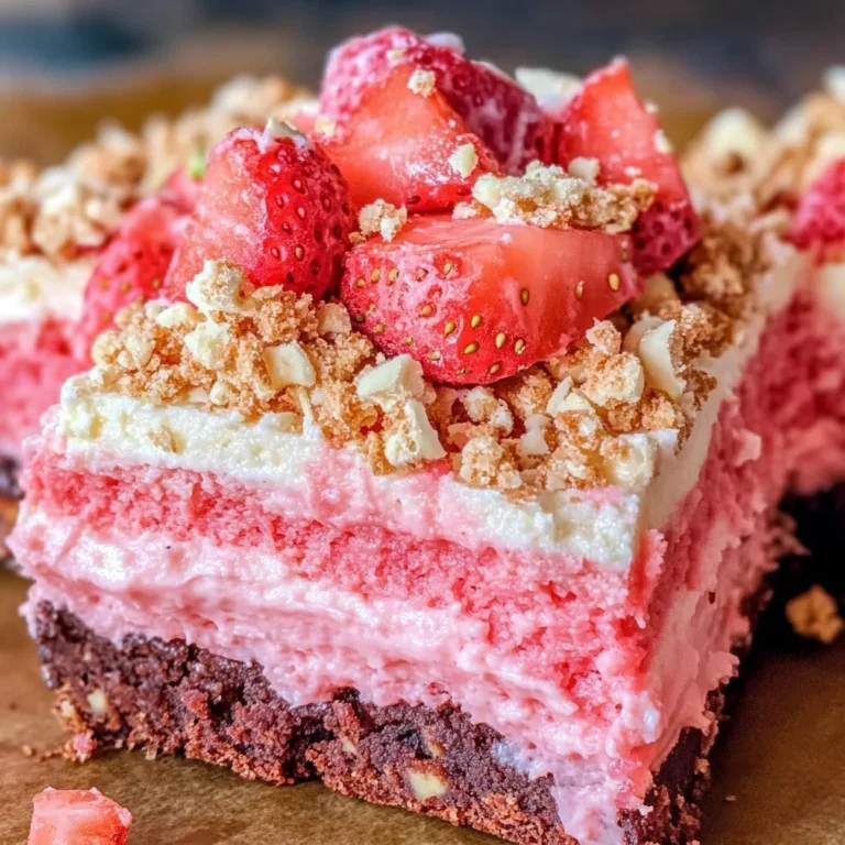 Strawberry Crunch Brownies
