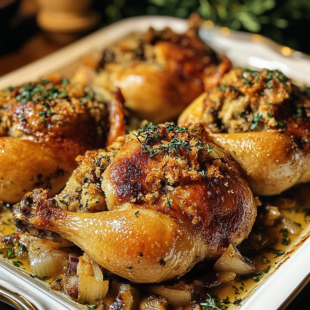 Stuffed Cornish Game Hens