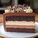 Tuxedo Cake – Triple Chocolate Mousse Cake