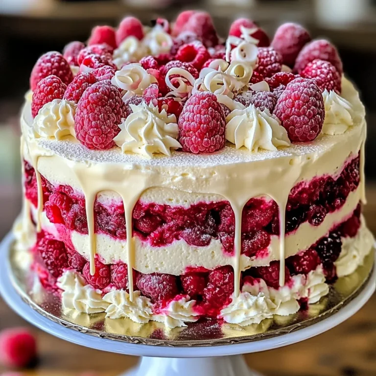 White Chocolate Raspberry Dream Cake : A Heavenly Dessert